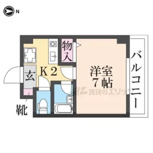 サウザンド塚口【407号室】の間取り