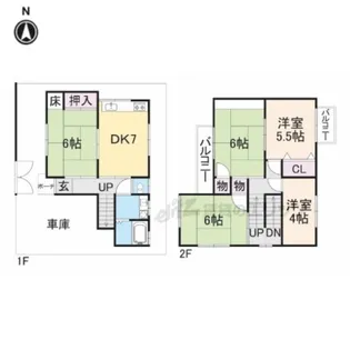 奈良県橿原市今井町4丁目【一戸建】の間取り
