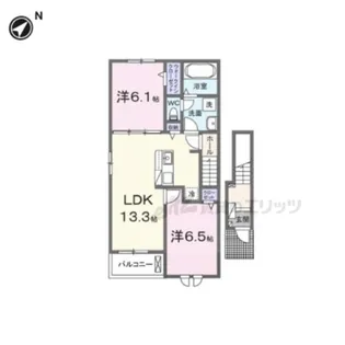 キング・ヒルズ?【1階】の間取り