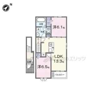 キング・ヒルズ?【2階】の間取り