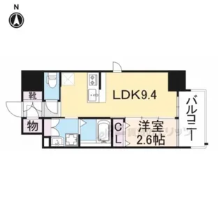 クローバー・フロント【2階】の間取り