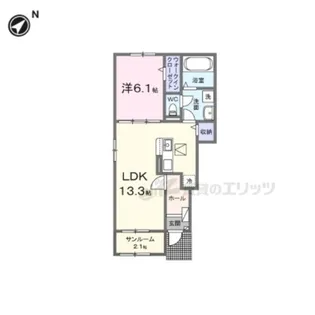 グラン・サフィール?【1階】の間取り