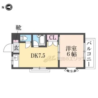 リバティ?石切【3A号室】の間取り