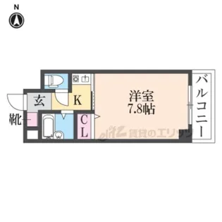 ウィングコート東大阪【310号室】の間取り