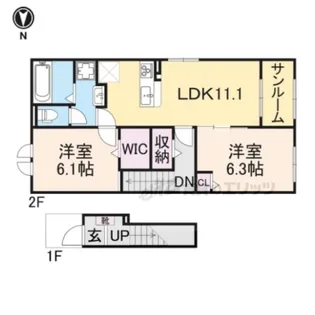 セレーノ B【2階】の間取り