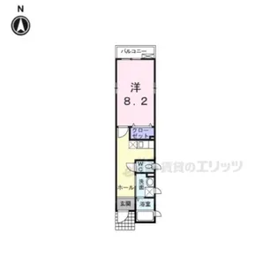 カーサ ピッコーラ【2階】の間取り