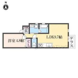 京都セレーナ2番館【101号室】の間取り