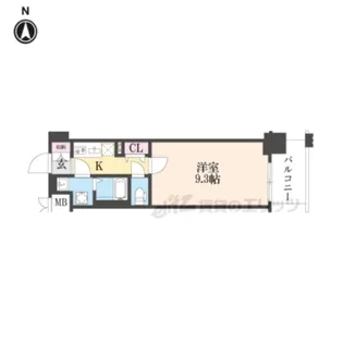 ソルテラスKYOTO西大路 瑠【10階】の間取り