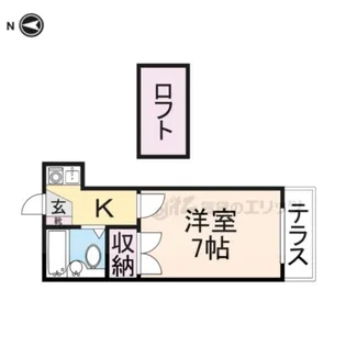 マンショントニオー能勢口第二【1階】の間取り