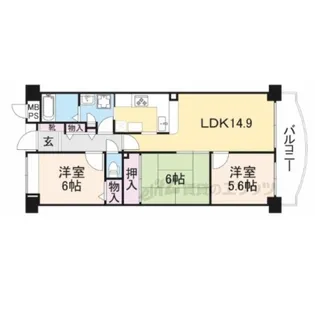 プレステ弐番館【408号室】の間取り