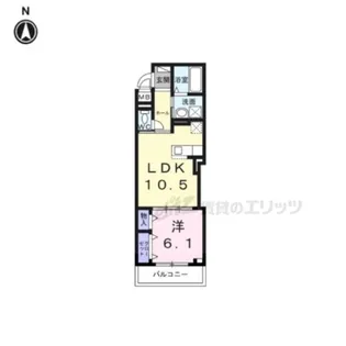 アルティザン九条【2階】の間取り