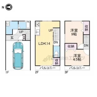 大阪府枚方市長尾元町3丁目【一戸建】の間取り