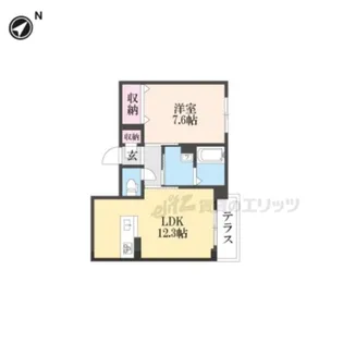 ヴィーエ【101号室】の間取り