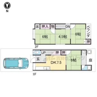 京都府長岡京市長岡1丁目【一戸建】の間取り