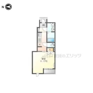 アンソレイエ・本堀【1階】の間取り