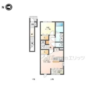 アンソレイエ・本堀【2階】の間取り