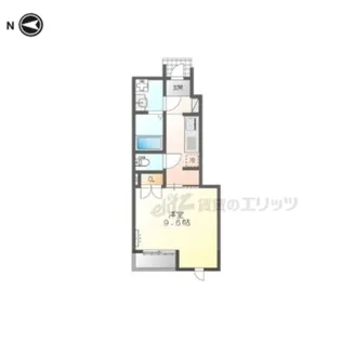 アンソレイエ・本堀【103号室】の間取り