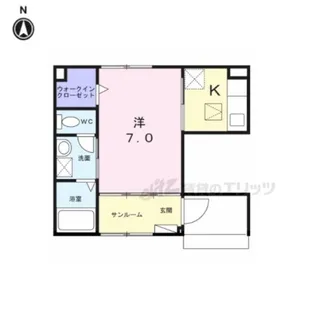 メゾン グランシャン【102号室】の間取り