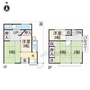 京都府京都市山科区御陵荒巻町【一戸建】の間取り