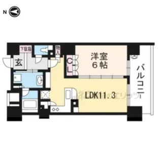 ライオンズ四条烏丸セントマークス【302号室】の間取り