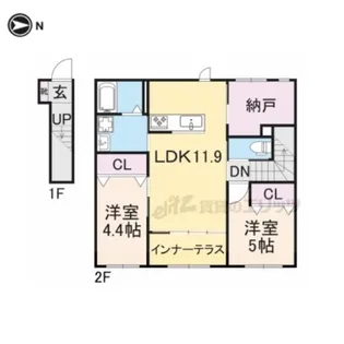 十市町新築アパート【202号室】の間取り