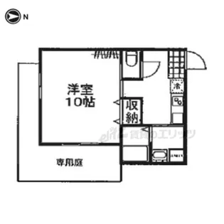 MESA VERDE 北山【102号室】の間取り