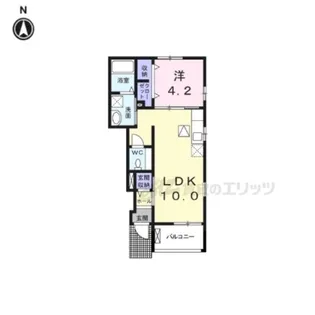 フィオーレ デル ノールド【1階】の間取り