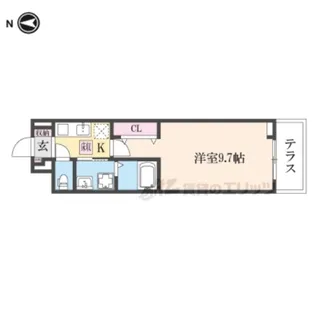 アビィ ロード【1階】の間取り