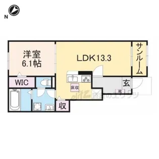 カーサ K スワン?【1階】の間取り
