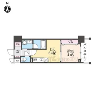 ベラジオ雅び京都円町駅前【3階】の間取り