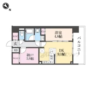 GrandLuce【701号室】の間取り