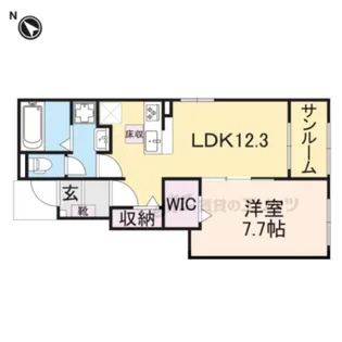 カーサ K スワン?【1階】の間取り
