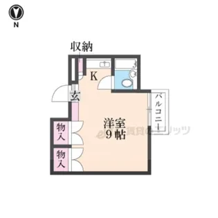 第2SUN桂松【303号室】の間取り