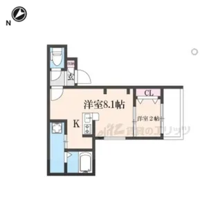 シーエムドゥ【1階】の間取り