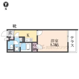 クレイノシンフォニー野村【104号室】の間取り