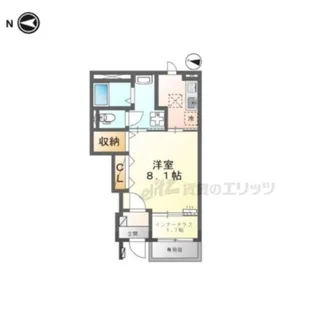 セレニティ宮野和【1階】の間取り