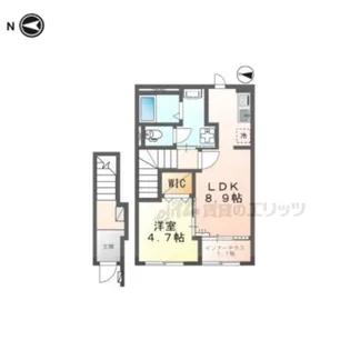 セレニティ宮野和【2階】の間取り