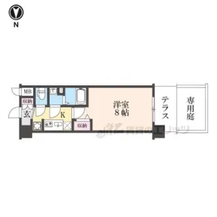 ソルテラス京都JUJO薫【1階】の間取り