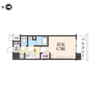 ソルテラス京都JUJO薫【3階】の間取り