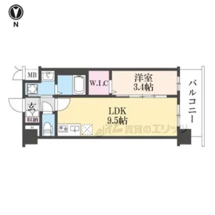 ソルテラス京都JUJO薫【4階】の間取り