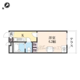 レオパレス駅南【110号室】の間取り