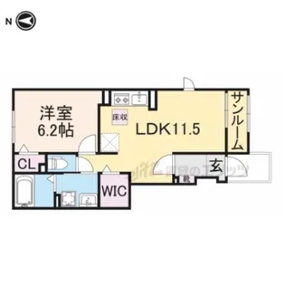 グランドハイツ?【1階】の間取り