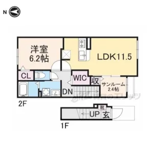 グランドハイツ?【2階】の間取り