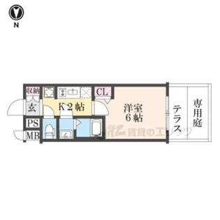 プレサンス十条凛華【1階】の間取り