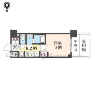 プレサンス十条凛華【1階】の間取り