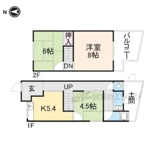 奈良県大和郡山市柳町【一戸建】の間取り