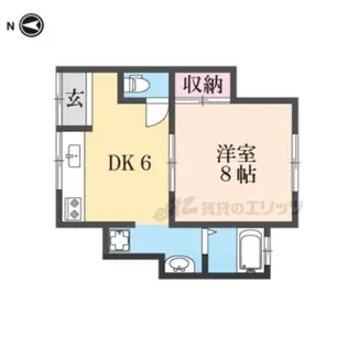 中島コーポC棟【102号室】の間取り