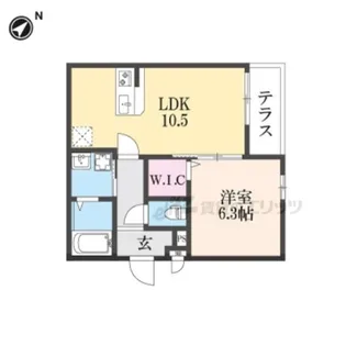 サンセレーノMINAMI【1階】の間取り