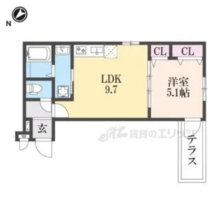サンセレーノMINAMI【1階】の間取り