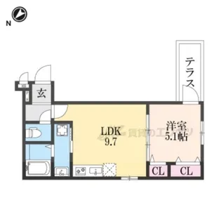 サンセレーノMINAMI【1階】の間取り